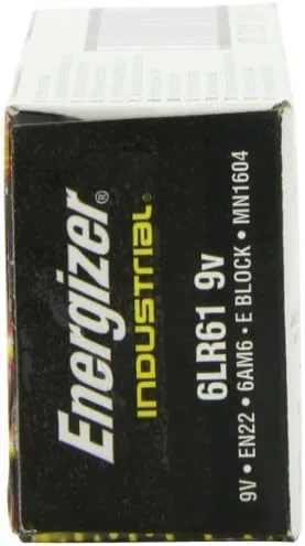 Vista 3 de Energizer (R) Pilas industriales alcalinas de 9 voltios (paquete de 3 (12 baterías cada una))