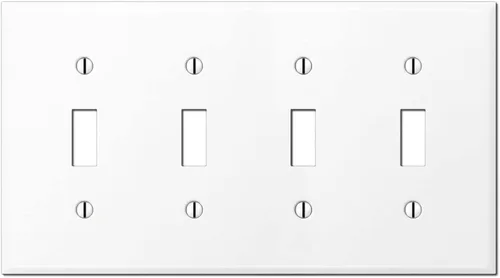 Vista 11 de Placa grande para interruptor de 1 banda, cubierta para caja eléctrica no utilizada, placa de pared en blanco de gran tamaño, placa de pared en 1