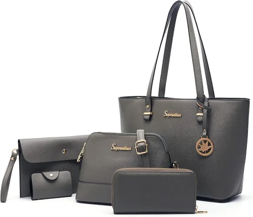 Soperwillton - Juego de bolsas para mujer a la moda, 5 unidades