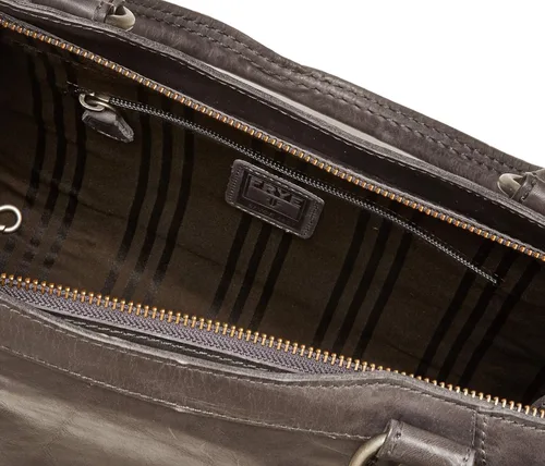 Vista 5 de Frye Melissa - Bolso de cuero con cremallera, Marrón