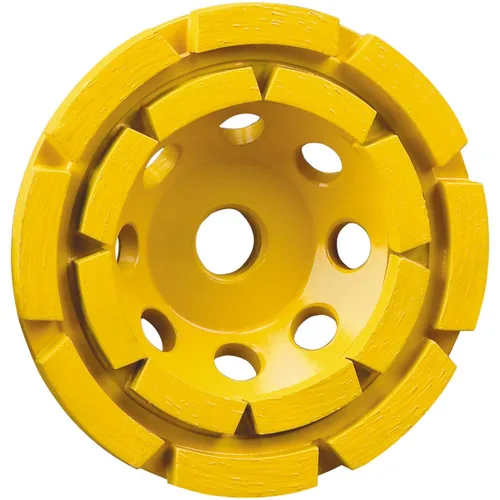 DEWALT Muela abrasiva, doble fila, taza de diamante, 4-1/2 pulgadas (DW4774)