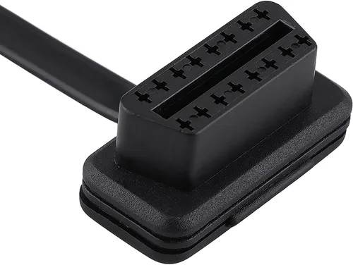 Adaptador de cable OBD2, auto OBDII OBD2, 16 pines macho a hembra, cable de extensión OBD2, adaptador de cable extensor de diagnóstico (39.4 in)