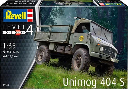 Vista 2 de Revell 03348 Unimog 404 S Kit de modelo a escala 1:35
