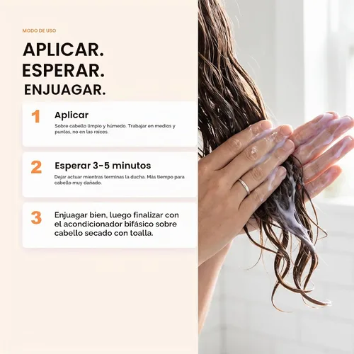 Vista 6 de Morfose - Mascarilla capilar con aceite de argán y acondicionador profundo para cabello grueso y seco, tratamiento nutritivo marroquí para cabello
