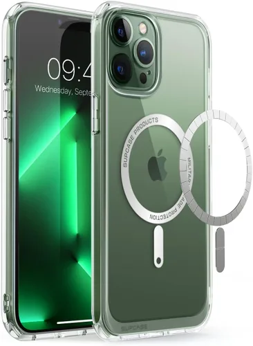 Vista 33 de SUPCASE Funda para iPhone 13 Pro (Unicorn Beetle Mag), [Compatible con MagSafe] [Protección de Grado Militar] Funda Protectora Delgada Transparente