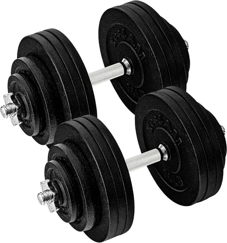 Vista 11 de Yes4All Old School Adjustable Dumbbell Set with Weight Plates, Star Lock Collars/Connector, 40lbs to 200lbs Adjustable Weight Plates Set
