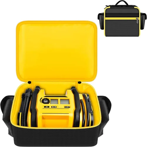 Funda para compresor de aire compatible con el inflador de neumáticos DEWALT 20V MAX DCC020IB, organizador de almacenamiento de herramientas