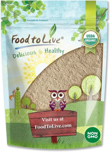 Food to Live Polvo de raíz de ashwagandha orgánico, 8 onzas, sin OMG, ginseng indio finamente molido, puro, crudo, vegano. Fácil de mezclar. Hierba