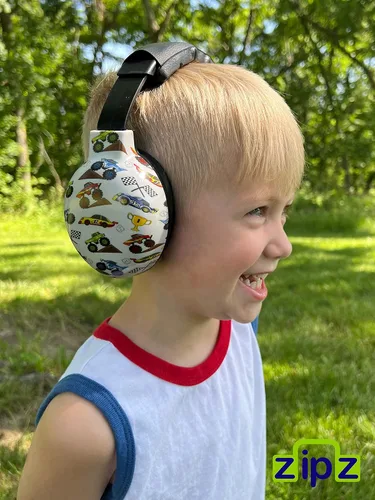Vista 5 de ZIPZ EarVolution Baby & Toddler Earmuffs for Noise Protection, 0-4 Years Coches Camiones