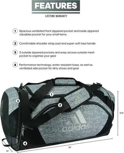 Vista 2 de adidas Team Issue II - Bolsa de lona mediana