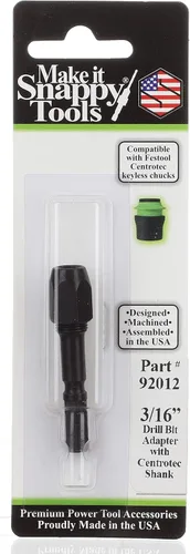 Vista 5 de Make it Snappy Herramientas Adaptador de broca de 1/4 pulgadas, compatible con portabrocas Festool Centrotec #92016