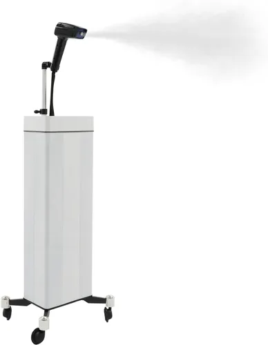 3 en 1 Nano Hair Steamer, 1300W 110V Procesador de color de cabello Blanco