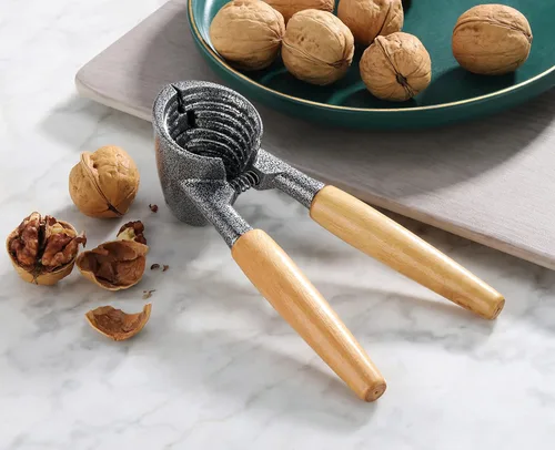 Vista 5 de New Star Foodservice 28234 Pecan y cascanueces resistentes con asas de madera