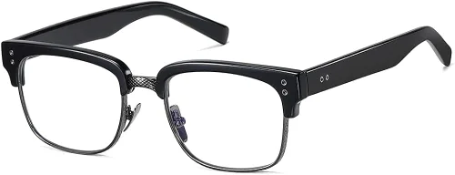 Nuevo Beckham Gafas Vintage Miopía Óptica Semi-Rimless Tony Stark Lente Transparente Gafas