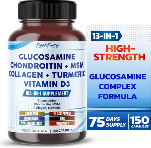 Glucosamina Condroitina MSM Colágeno Cúrcuma - Apoyo a la salud de las articulaciones