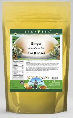 Té de jengibre Honeybush (suelto) (8 oz, ZIN: 530261)