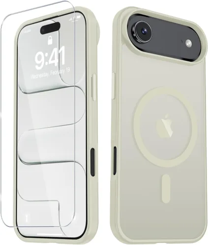Vista 135 de YENAPOON Funda magnética mate para iPhone 13 Pro, color negro