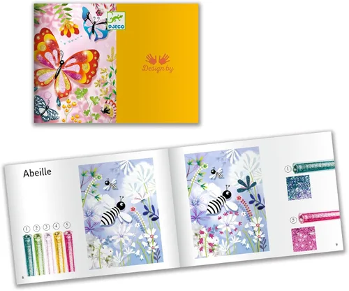 Vista 3 de DJECO Kit de manualidades con purpurina de mariposas