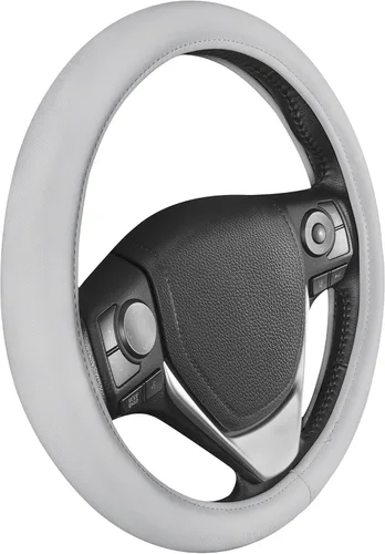 BDK Funda azul ultra suave para volante, accesorios unisex para automóvil, antideslizante, cómoda, agarre suave, funda de cuero sintético para Azul