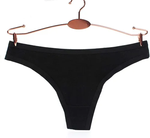 Vista 3 de Nightaste Bragas de tanga de algodón para mujer, paquete múltiple de ropa interior transpirable con rayas de color para mujer