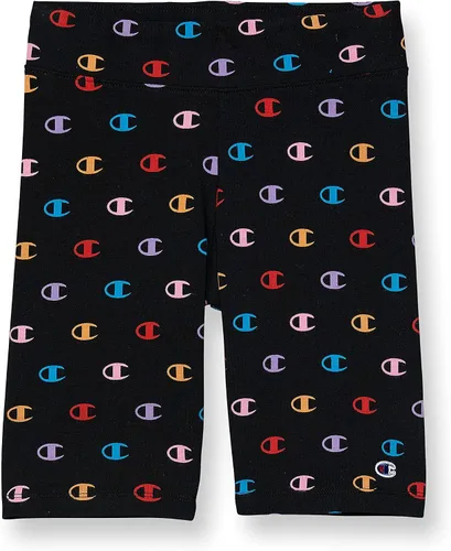 Champion Bicicleta, Deporte, Negro Spandex Chicas Pantalones Cortos, 7"