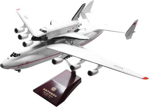 Escala 1:200 An-225 ANTONOV que lleva con espacialeshuttle BURAN Resina Aviones Modelo Diecast para Colección