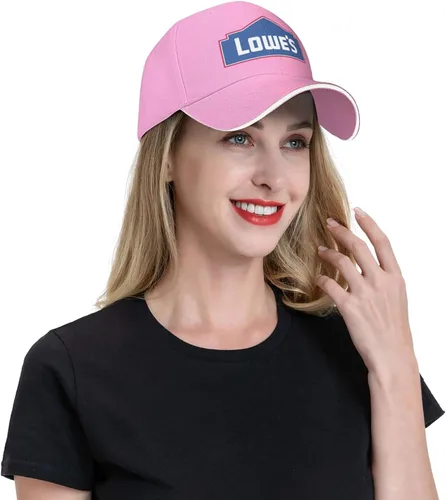 Vista 8 de Gorra de béisbol unisex para exteriores, ajustable, con logotipo Lowe's-Blue_Caps