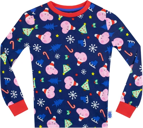 Vista 2 de Peppa Pig Pijama de Navidad para niños George Pig