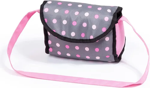 Vista 4 de Bayer Smarty - Juego de cochecito y cochecito moderno para muñecas de 18 pulgadas, diseño de lunares Includes travel bed, pillow, blanket, bottle