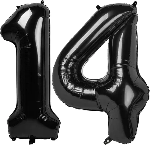 Vista 163 de Globo negro del número 0 de 40 pulgadas – globo número 0, decoraciones