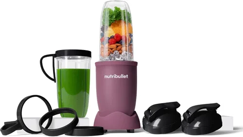 Vista 16 de NutriBullet NB9-1301ALW Pro - 13 piezas, color amarillo mate, licuadora de alimentos de 900 W