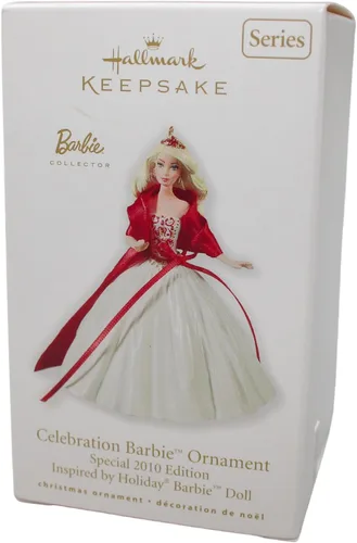 Vista 2 de Barbie Celebration Barbie Ornamento 2010 Edición por Hallmark