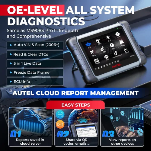 Vista 6 de Autel - MK808 Herramienta de diagnóstico automotriz
