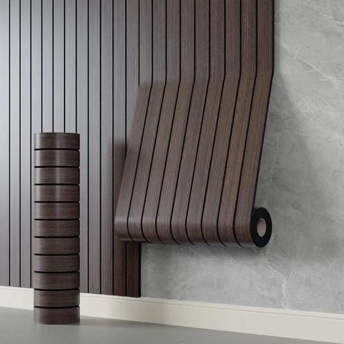 Vista 9 de YLL YLL Panel de pared de láminas de PVC para despegar y pegar de 118 x 15.7 pulgadas, panel de listones de madera de grano de roble sintético