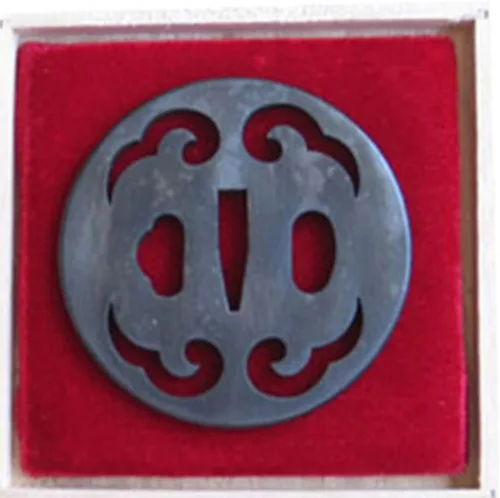 Vista 17 de Handmade Sword - Espada Samurai de aleación de hierro Tsuba, con caja de madera, para espadas Katana Wakizashi iron alloy tsuba hand guard, choose