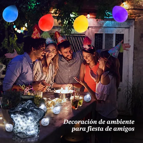 Vista 7 de AIKEI 50 globos de luz LED, mini bolas de luz, tiempo de espera prolongado, impermeable, luz LED para farol de papel, Pascua, Halloween, Navidad