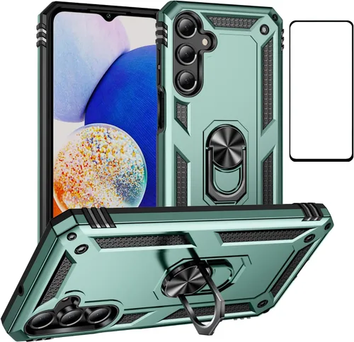 Vista 28 de Funda para Xiaomi POCO X3 NFC /X3 Pro con protector de pantalla, armadura de protección militar híbrida resistente a prueba de golpes, funda Negro