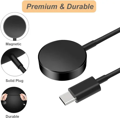 Vista 5 de Cargador para Samsung Galaxy Watch 7/6/5/Ultra (USB-C) (3.3ft/1m)