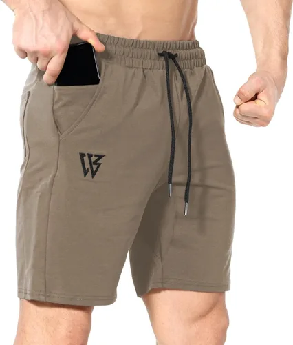 ZENWILL Pantalones cortos de gimnasio para hombre, pantalones cortos de entrenamiento atléticos para fisicoculturismo con bolsillos