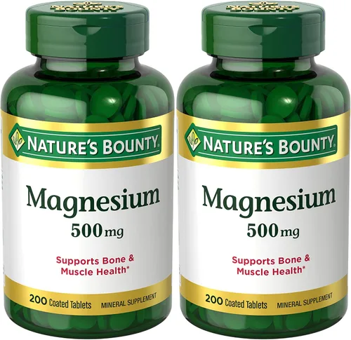 Vista 10 de Nature's Bounty Magnesio, Suplemento Mineral, 500 mg, 100 Tabletas