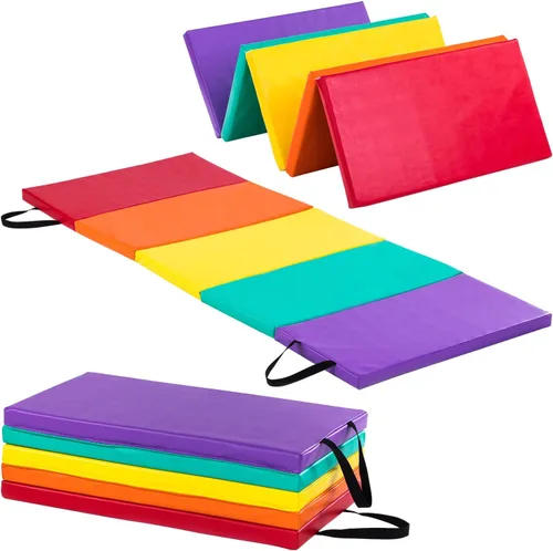 Vista 7 de New Bounce Tumbling Mat for Kids - Gymnastics Mat - Folding Exercise Tumble Mat for Home Gyms