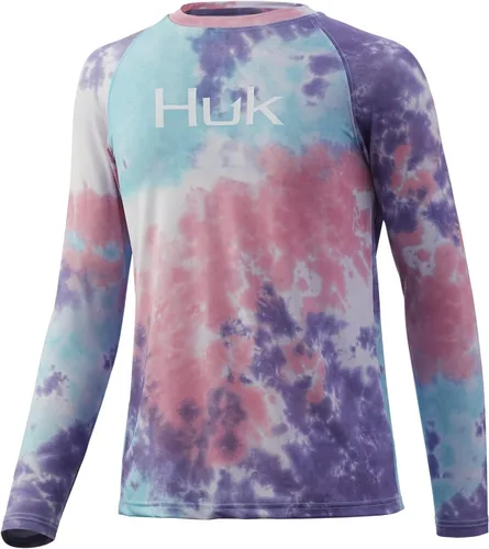 Vista 12 de HUK Camisa unisex de camuflaje Pursuit para niños Camisa de manga larga para niños Sotavento de roble musgoso