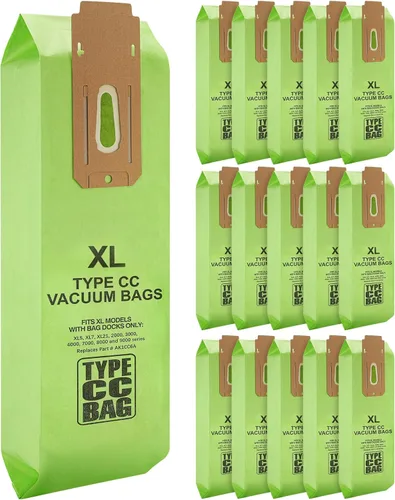 Paquete de 16 bolsas de vacío para Oreck tipo CC, se adapta a todas las Verde