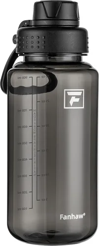 Vista 10 de Fanhaw Botella de agua Tritan transparente de 32 onzas sin BPA con tapa de boquilla de flujo rápido, sin BPA y a prueba de fugas, botella Amatista