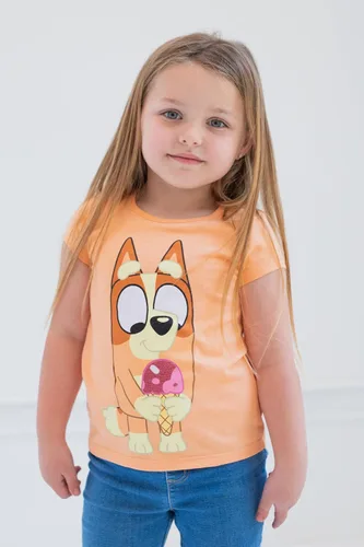 Vista 2 de Bluey Paquete de 4 camisetas de bingo para niñas pequeñas