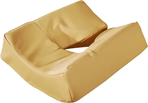 Master Massage Cojín ergonómico patentado de espuma viscoelástica para el reposacabezas de la cara, color crema
