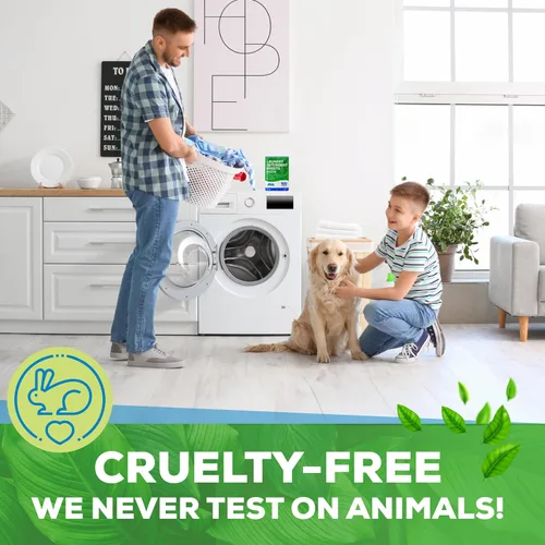 Vista 12 de Eco Washer Sheets Detergent - 100 cargas, cero jarras de plástico, sin desorden y tiras de lavandería que ahorran espacio, detergente para ropa