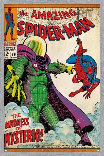 Vista 16 de Trends International Marvel Comics Spider-Man - Póster de pared Amazing Spider-Man #66, 22.4 pulgadas de largo x 14.7 pulgadas, versión enmarcada