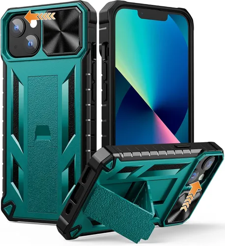 SOiOS - Funda para iPhone 16e, iPhone 13, iPhone 14, con función atril | Protección a prueba de caídas de grado militar, cubierta resistente de