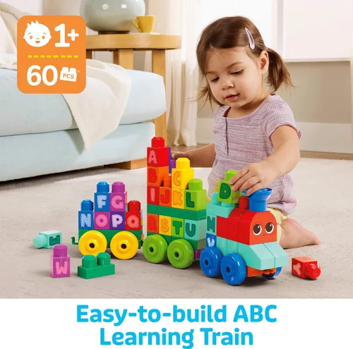 Vista 2 de MEGA BLOKS First Builders ABC Learning Train - Bloques de juguete